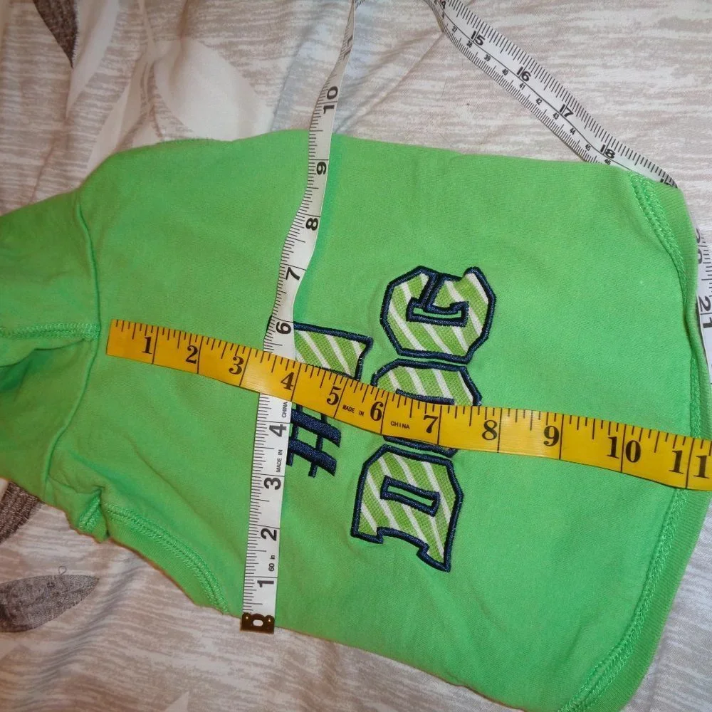 Martha Stewart Pets Green #1 Dog Hoodie Size Medium